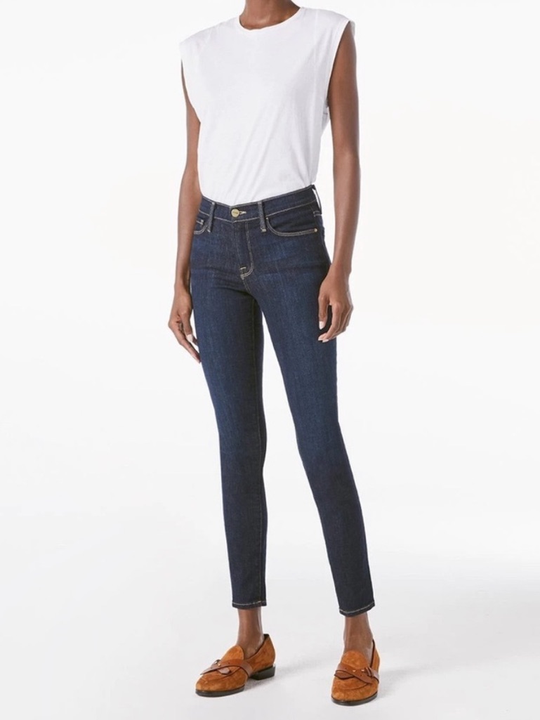Frame Le Skinny De Jeanne Skinny Jeans Women 26 Dark Wash